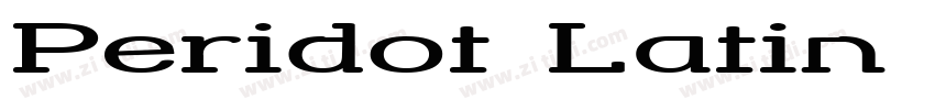 Peridot Latin Extend字体转换